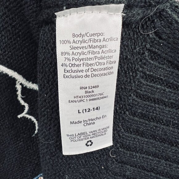 Womens L Feliz Navidad Llama Ugly Christmas Sweater Southwestern Cactus Novelty - Picture 6 of 10